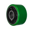 Durastar Wheel; 6X3 Polyurethane|Steel (Green|Black); 1-15/16 Plain Bore 630PU86G